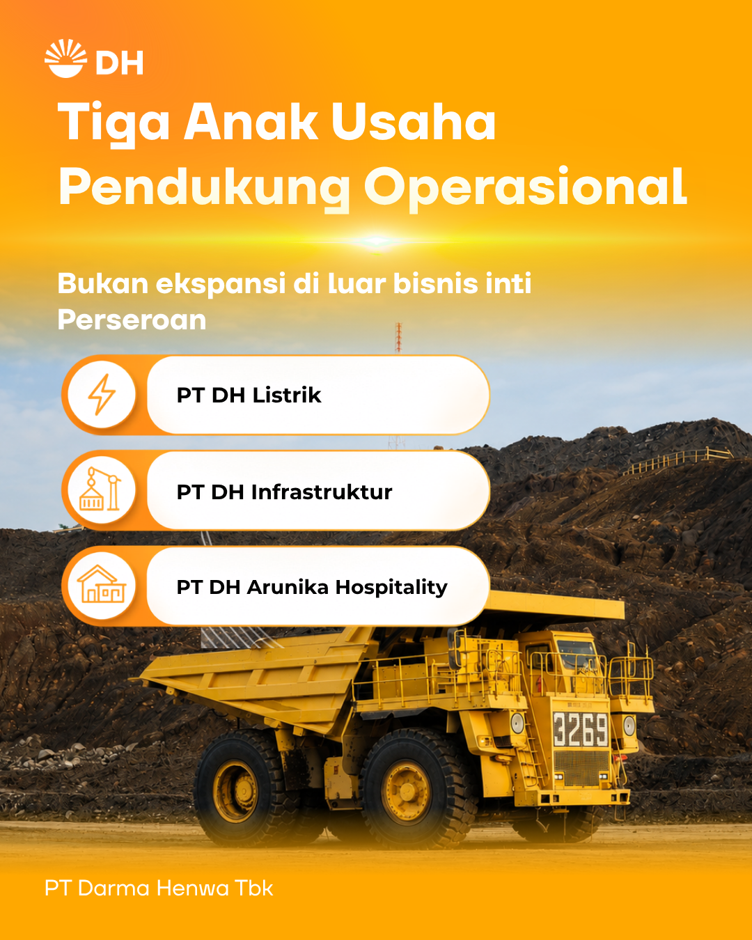 PT Darma Henwa Tbk Bentuk Tiga Anak Usaha untuk Perkuat Kapabilitas Operasional Fondasi Operasional untuk Mendukung Pertumbuhan Berkelanjutan